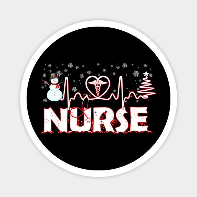Nurse Christmas Costume Gift Ugly Chrismas Costume For Nurse Magnet by aaltadel